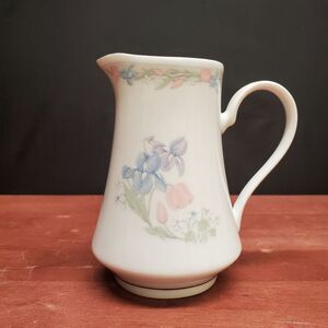 Illusions by Excel Center Stage Porcelain 8 oz Creamer Pitcher Floral Design